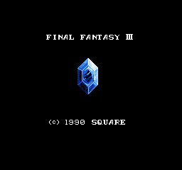 Final Fantasy III (English by ad0220) Title Screen